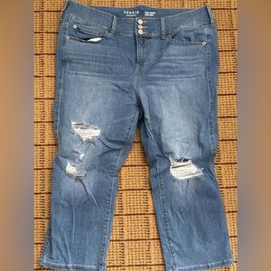 Torrid crop jeggings super soft women’s size 18 capris destress